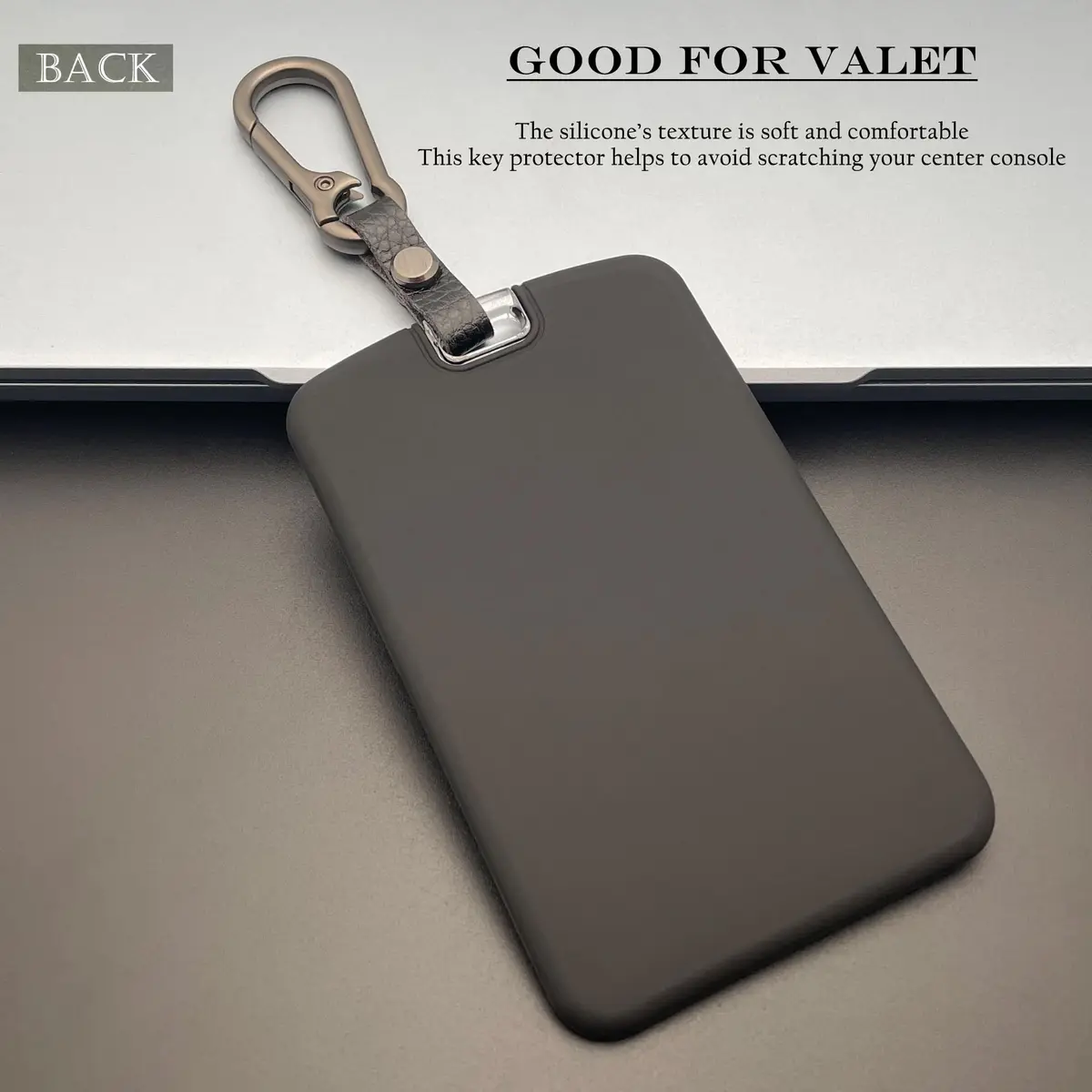 TANDRIVE Silicone Key Card Holder Case for Tesla Model 3/Y, Cybertruck, Rivian | Black & Red (2-Pack) - view 3