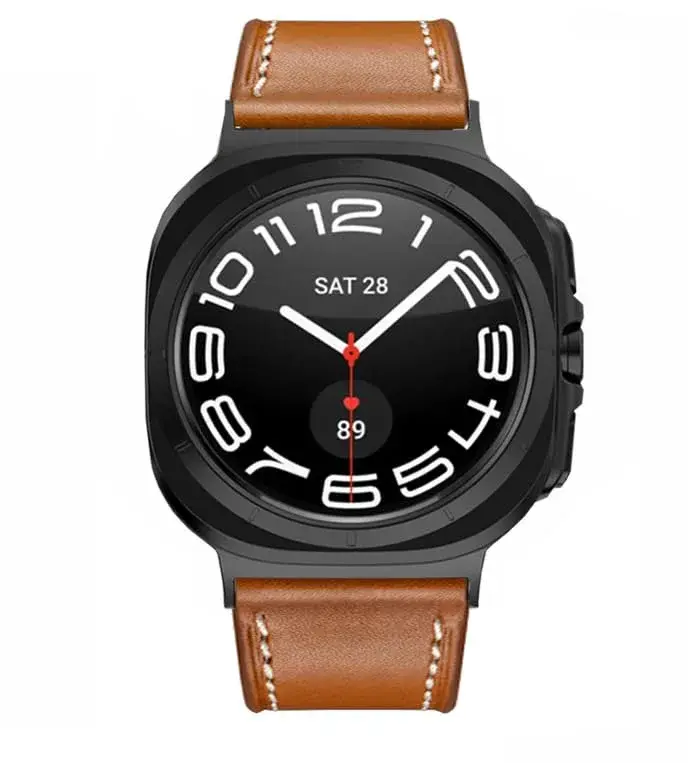 Olytop Leather Watch Band for Samsung Galaxy Watch Ultra 2/1 47mm | Fits 5.9"-8.1" Wrists - view 4