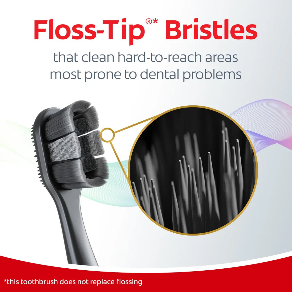 Colgate Total Whitening Charcoal Toothbrush, Soft, Black, 2 Pack | Deep Clean & Stain Removal - view 5