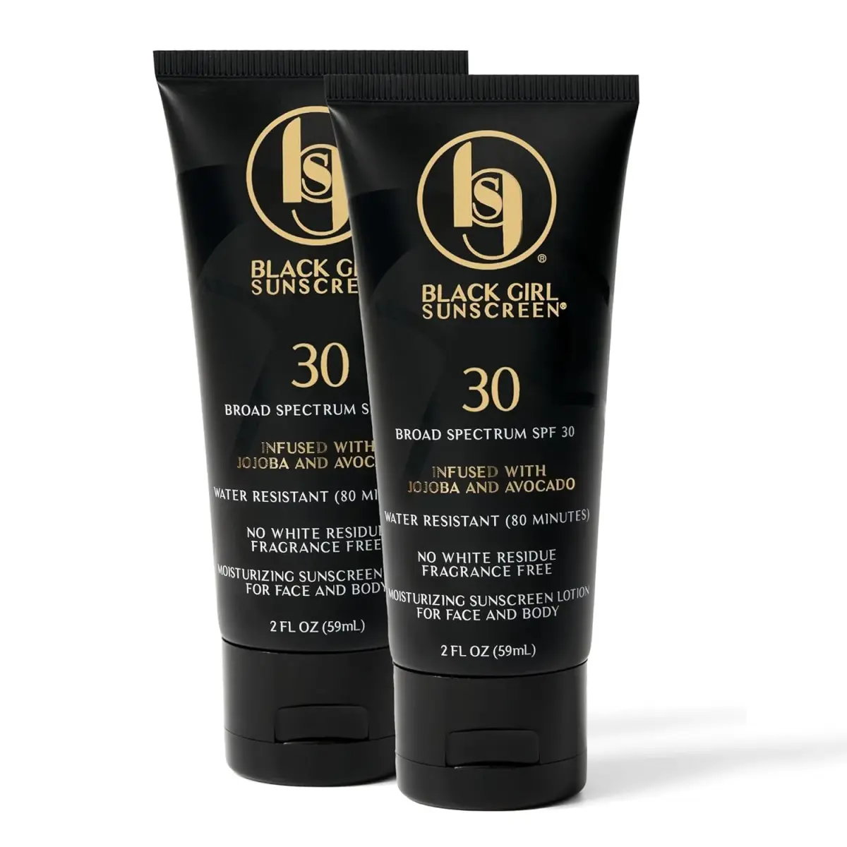 Black Girl Sunscreen SPF 30 Sun Lotion 118ml (2 Fl Oz) | Broad Spectrum UVA/UVB Protection - main product image