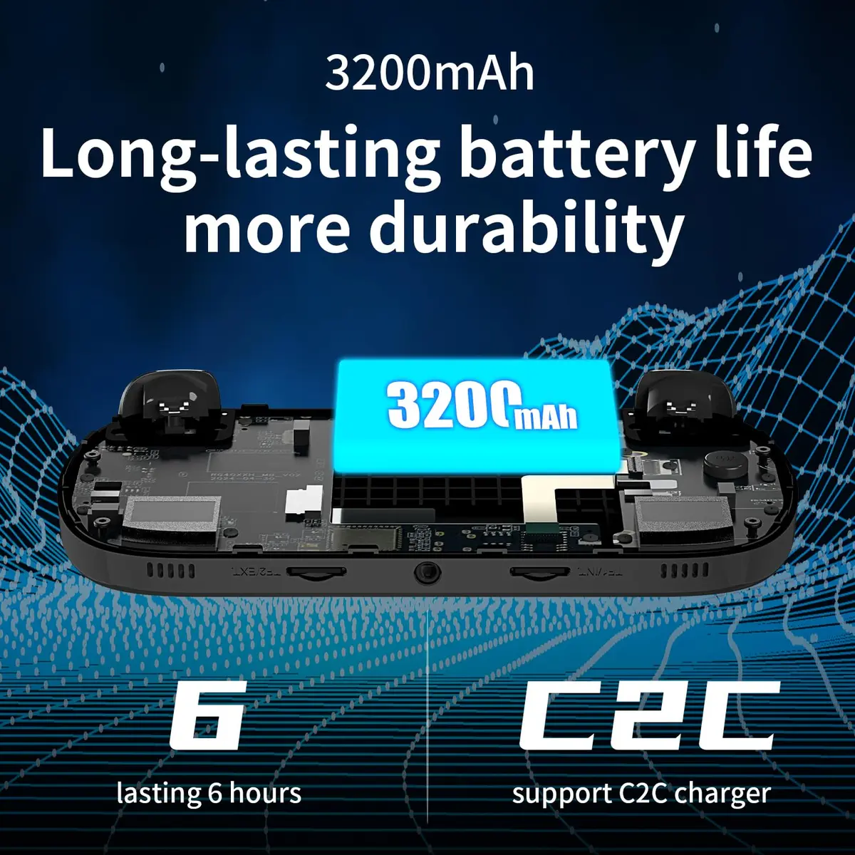 Doriteney RG40XXH Retro Handheld Game Console 4.0-inch IPS Screen Linux System 64GB | 5000+ Games RGB Lighting - view 7