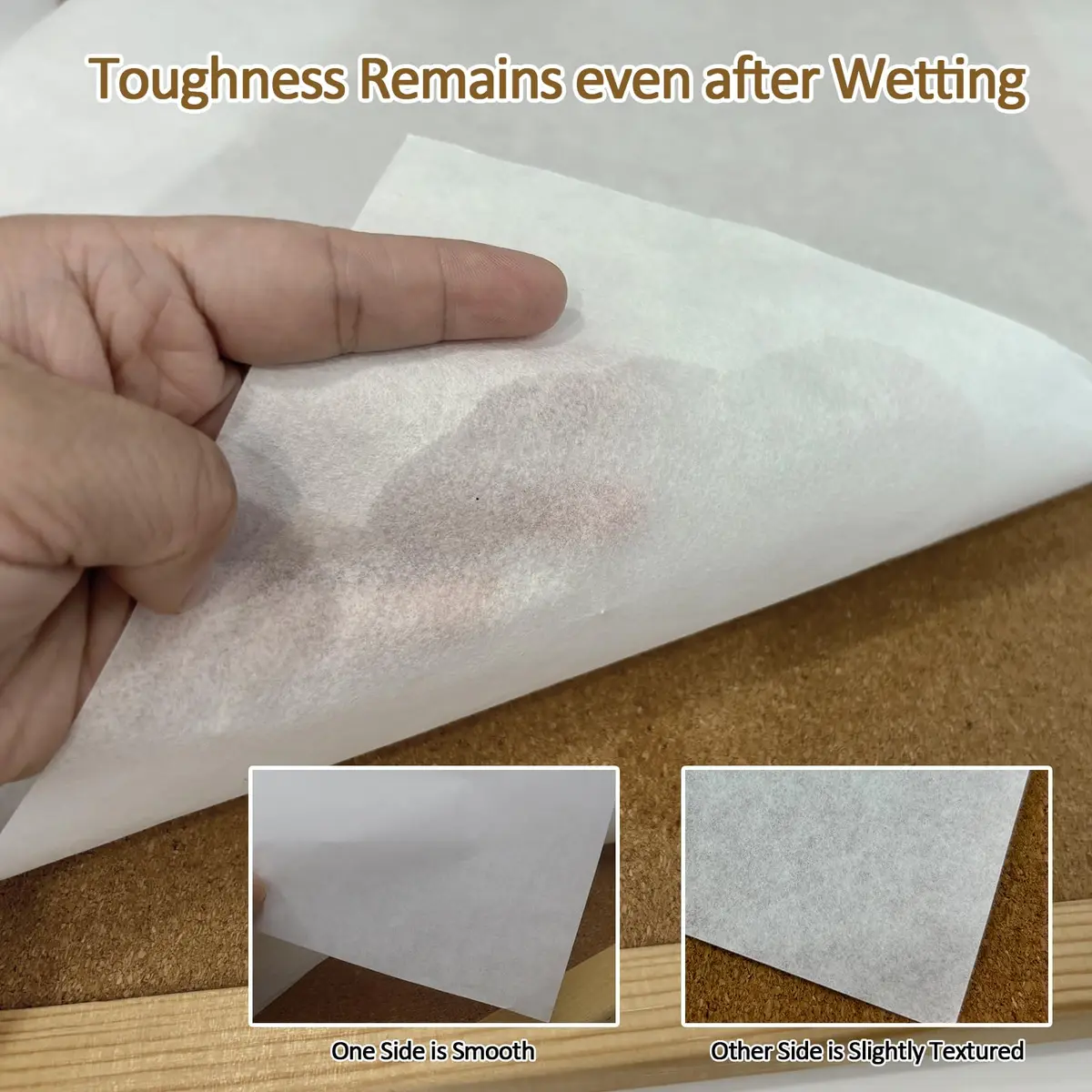 CXIIPOL Artist Teabag Paper 16.54x16.54 Inches (50 Sheets) | Wet Strength Tissue for Mixed Media & Printmaking - view 3