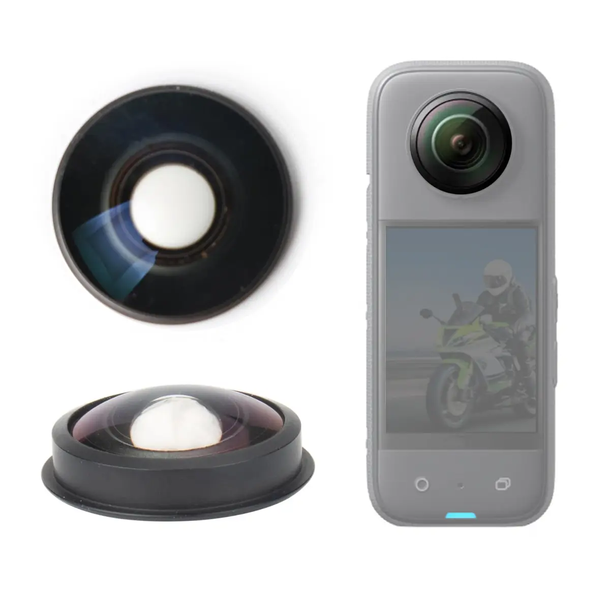 EUGOOCX Replacement Lens for Insta360 X4 Camera | Sharp, Reliable, Version 1 - without Rim - main product image