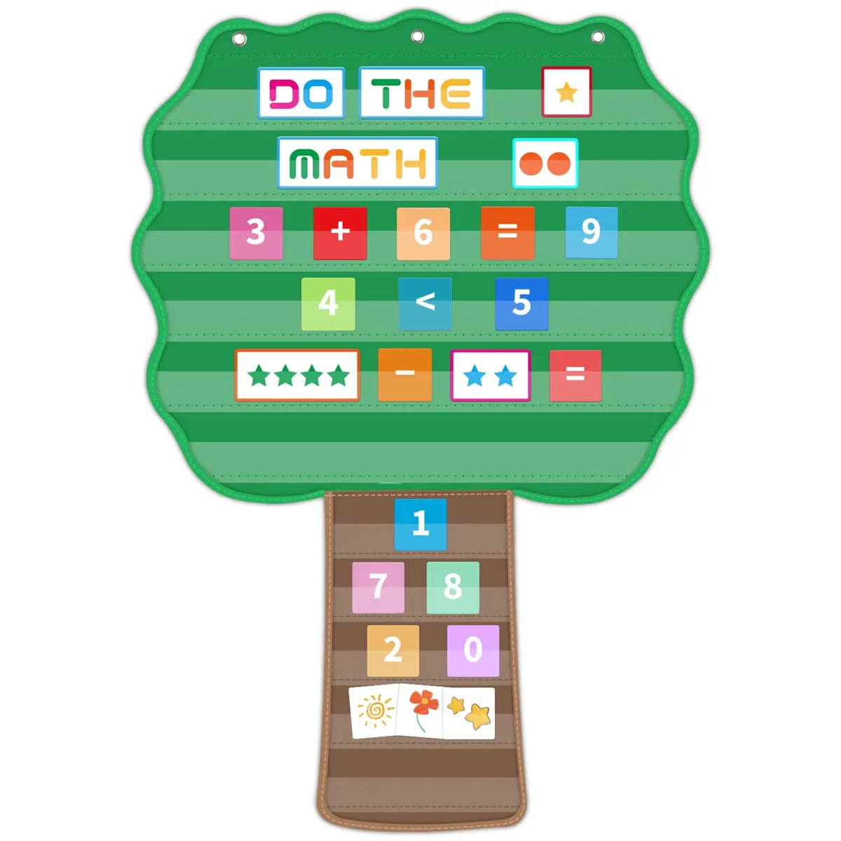 ALSLEA Large Hanging Pocket Chart 107cm x 73cm (42"x 28 ¾") | 11 Pockets for Classroom Organization - main product image
