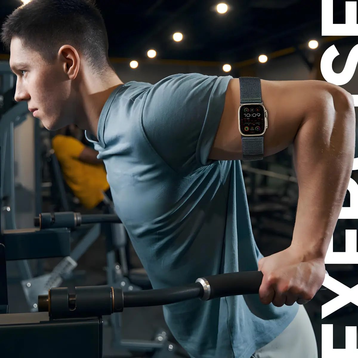 Straplanet Apple Watch Sport Armband & Ankle Strap 38-49mm | Breathable Nylon, Adjustable Fit for Women Men - view 6