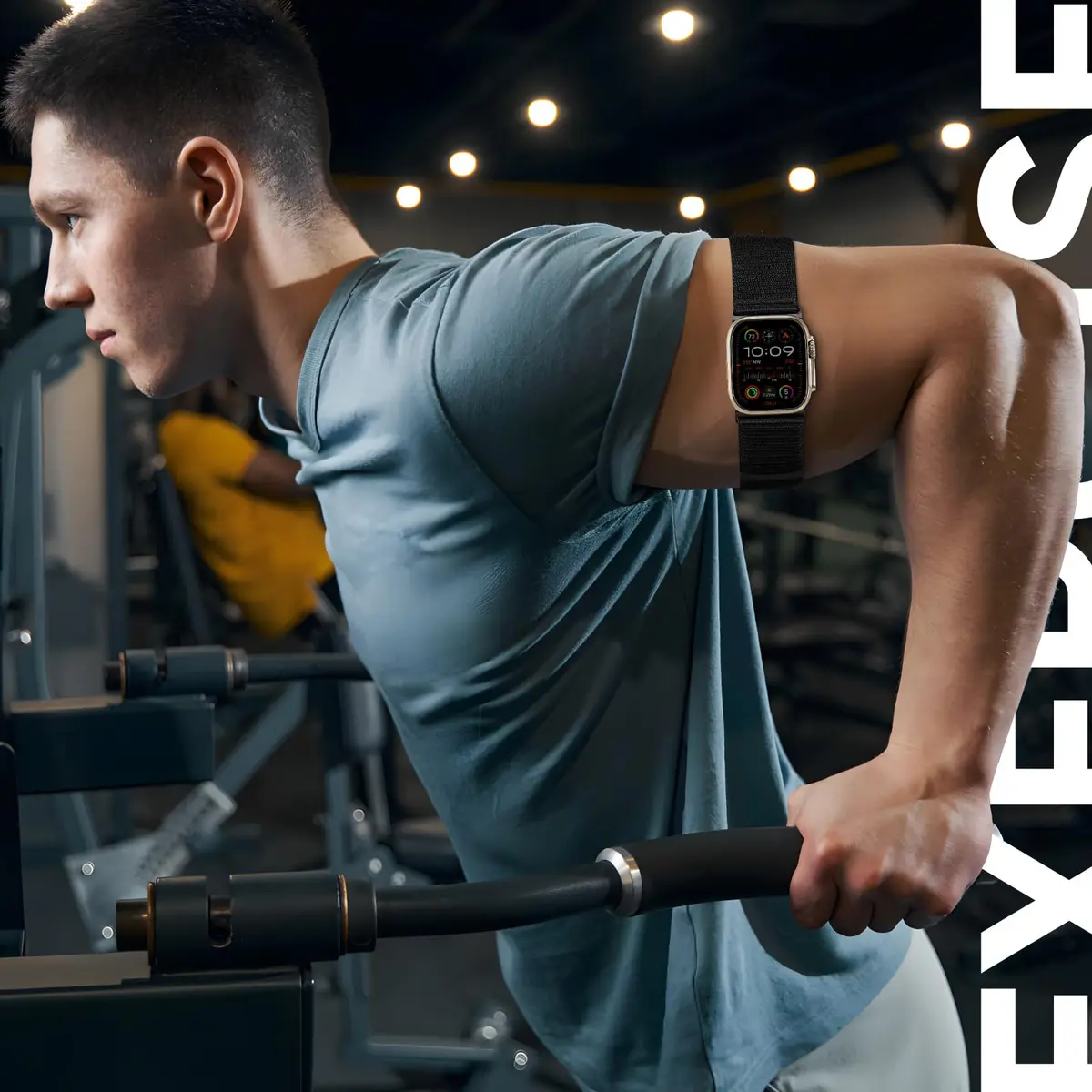 Straplanet Apple Watch Sport Armband & Ankle Strap | Breathable Nylon, Adjustable Fit (38mm-49mm) - view 4