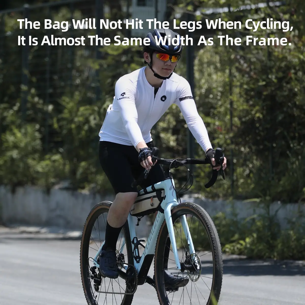Rhinowalk Bike Frame Bag Waterproof Triangle Bicycle Under Top Tube Pouch 2.1L (Black) - view 7