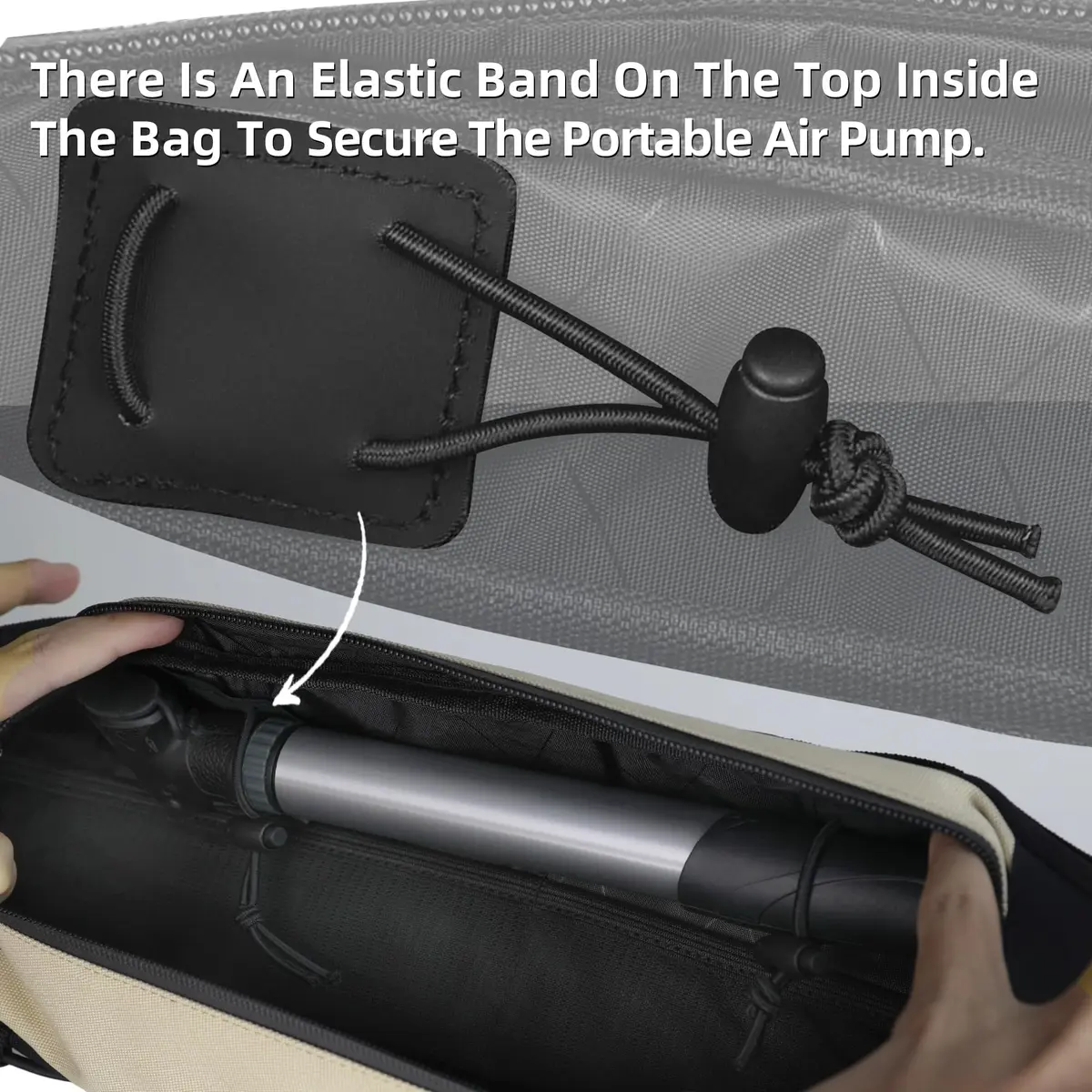 Rhinowalk Bike Frame Bag Waterproof Triangle Bicycle Under Top Tube Pouch 2.1L (Black) - view 8