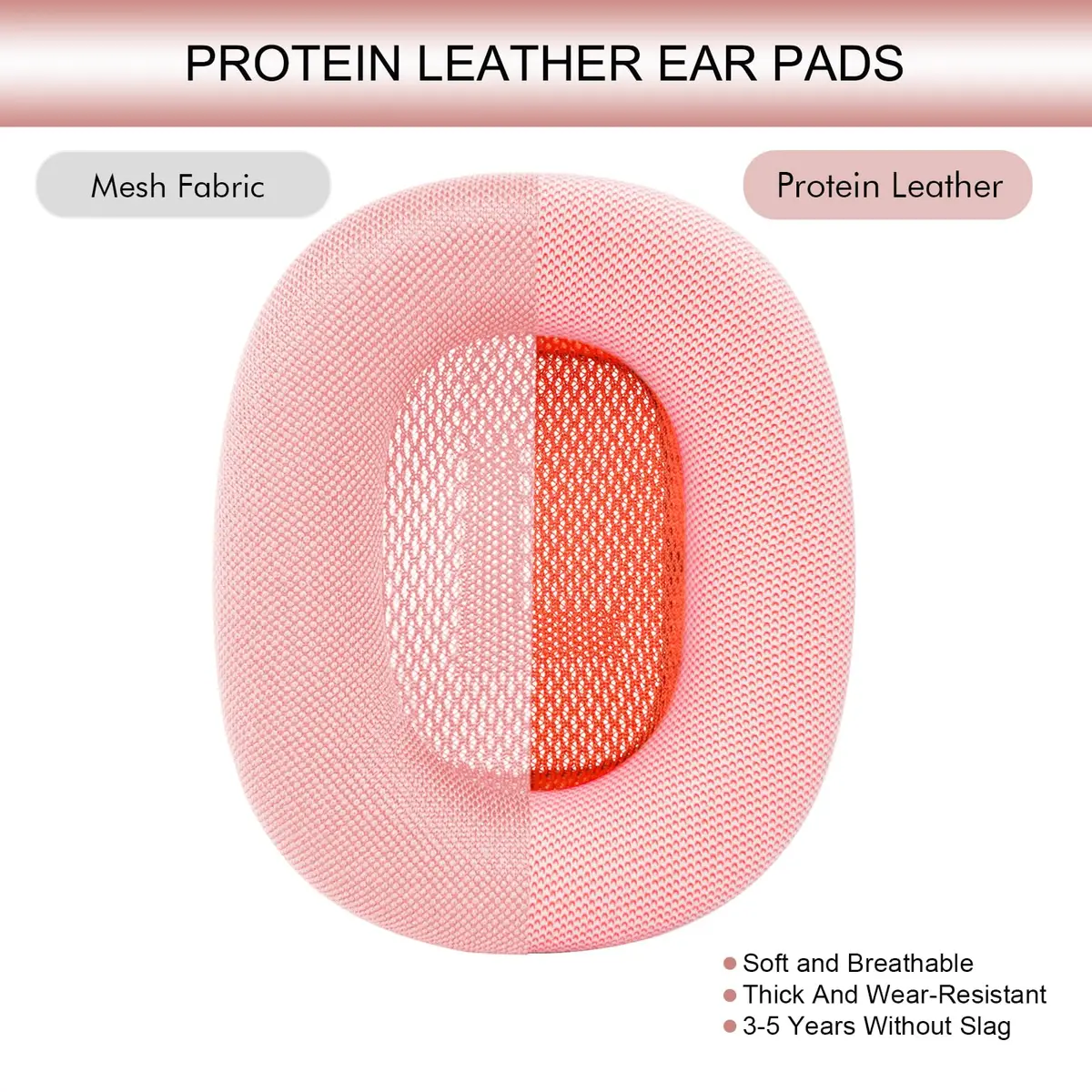 GEVO Pink Replacement Ear Cushions for AirPods Max 1 & 2 Headphones | Memory Foam & Magnetic Attachment - view 6
