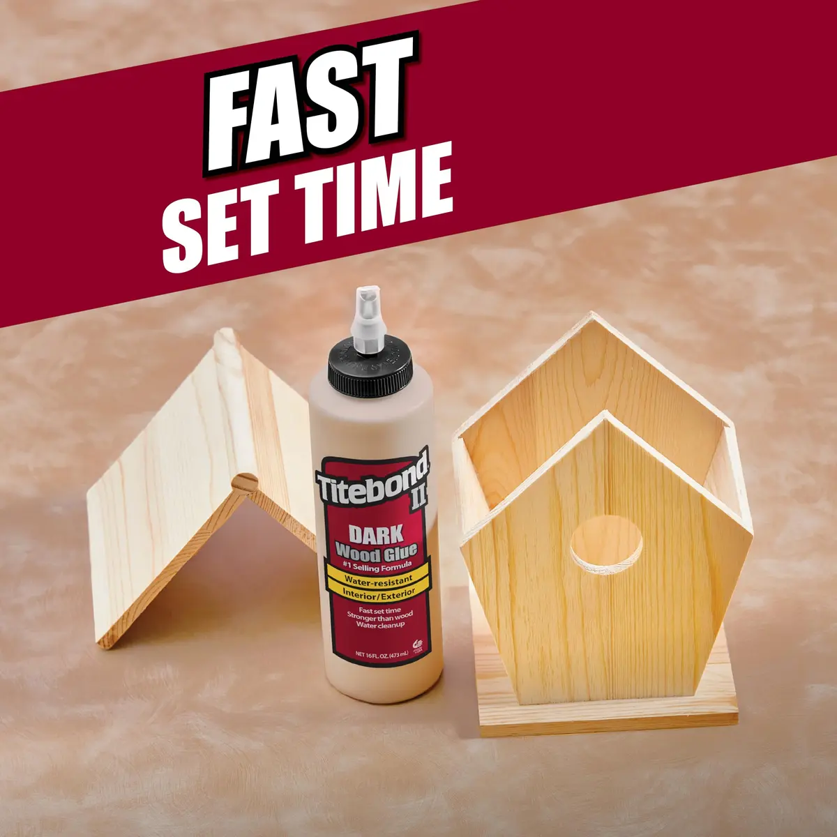 Titebond Liquid Bonding Adhesive 8 oz | Cross-Linking Polyvinyl Acetate for Dark Wood - view 4