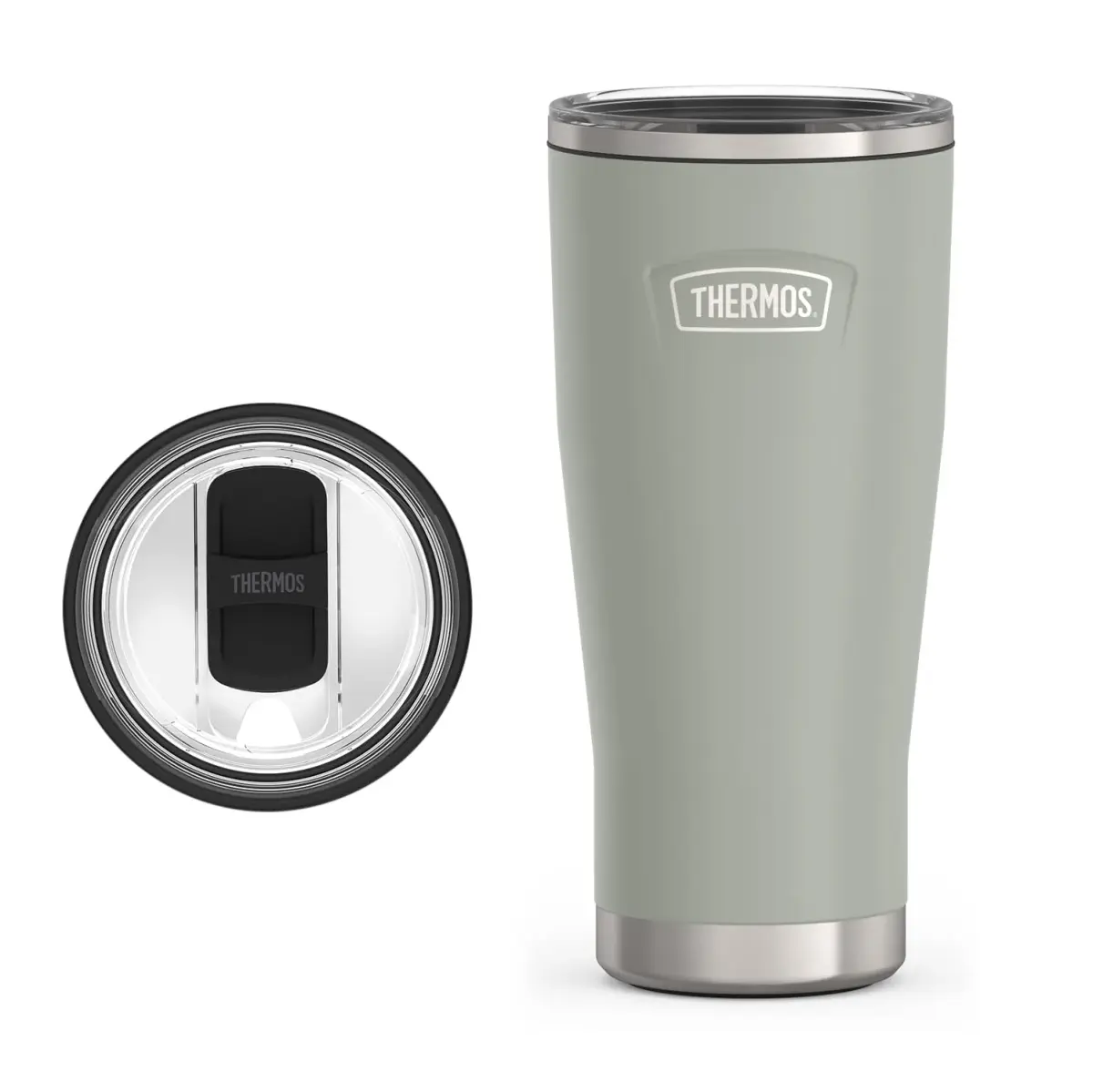 THERMOS Icon Series 24oz Stainless Steel Tumbler with Slide Lock Lid | 710ml (24 fl oz) Vacuum Insulated Tumbler - main product image