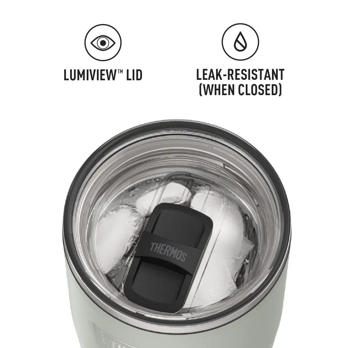 THERMOS Icon Series 24oz Stainless Steel Tumbler with Slide Lock Lid | 710ml (24 fl oz) Vacuum Insulated Tumbler - view 5
