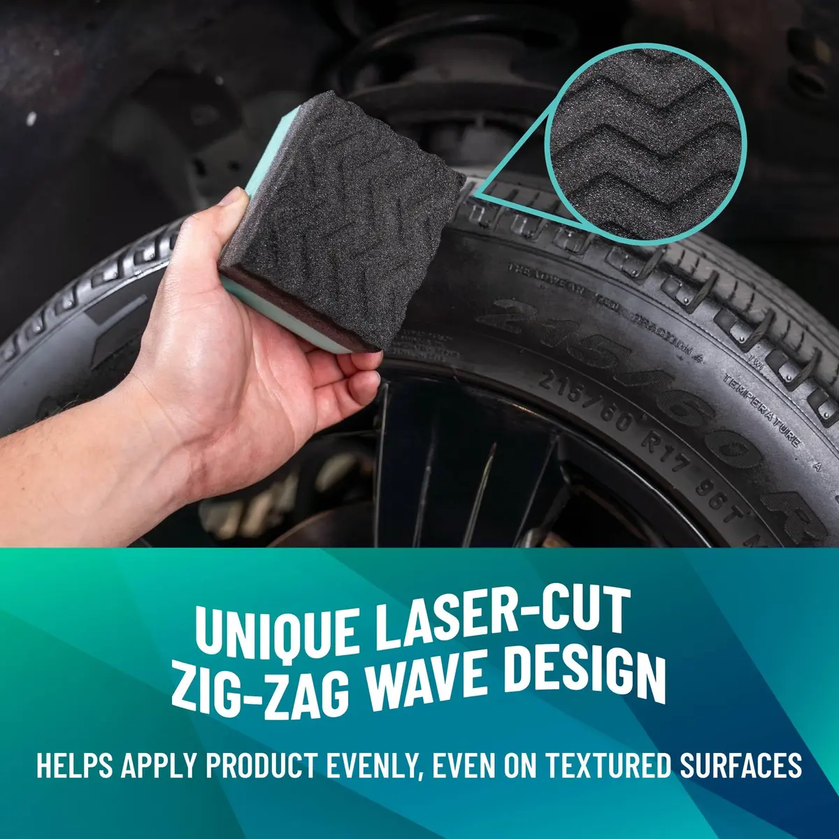 Chemical Guys Wonder Wave Durafoam Large Tire Shine Applicator 4 Pack | Even Coverage & Mess-Free - view 3
