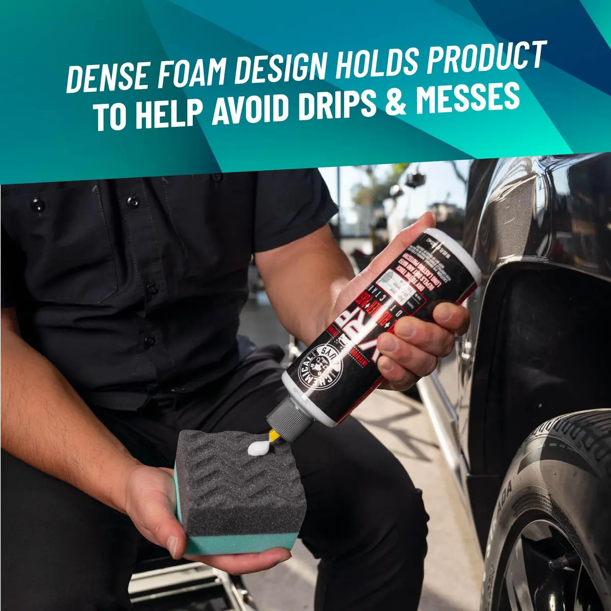 Chemical Guys Wonder Wave Durafoam Large Tire Shine Applicator 4 Pack | Even Coverage & Mess-Free - view 4