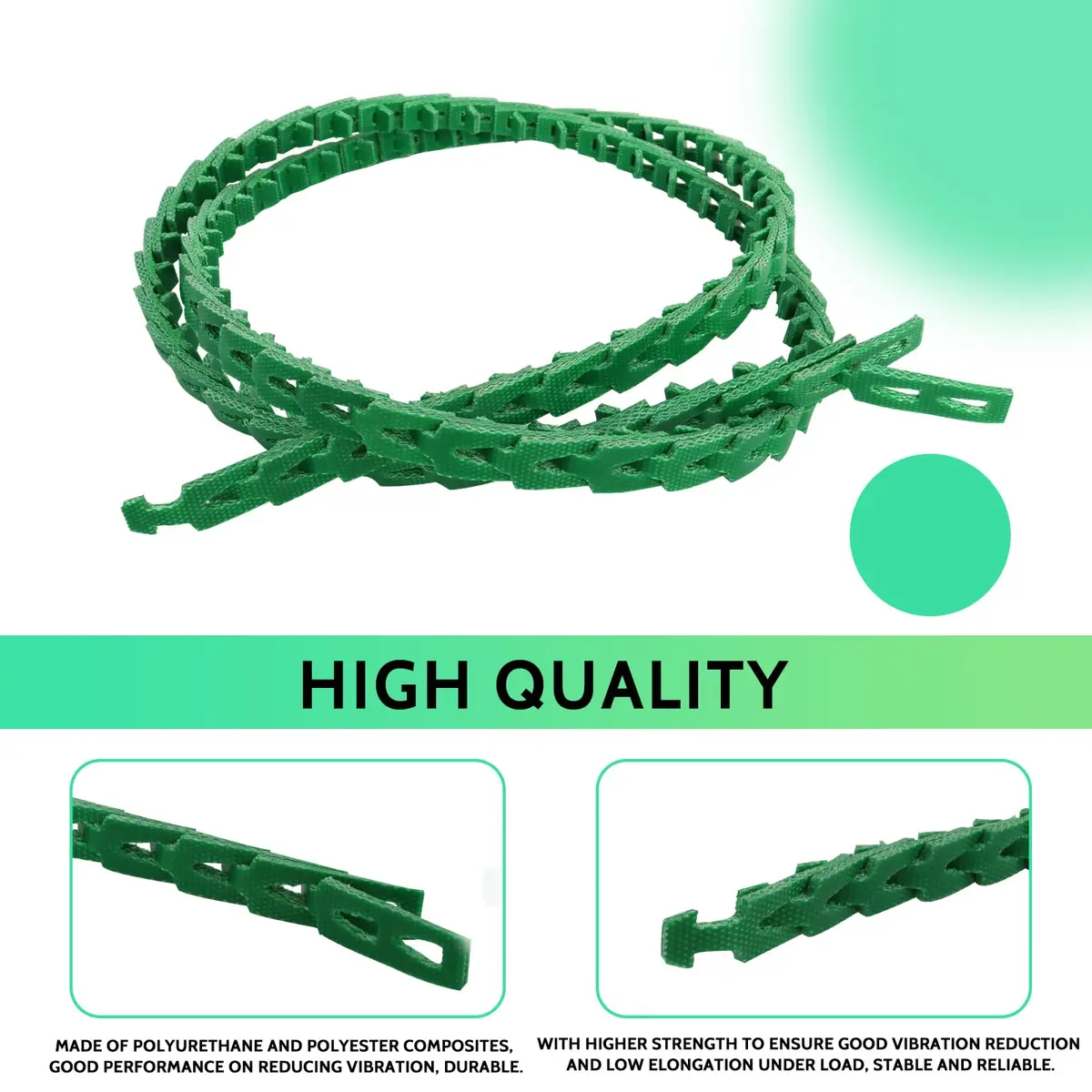 Poweka Adjustable Link V-Belt 152.4 cm (5 ft) | Power Twist V-Belt for Woodworking Tools - view 2