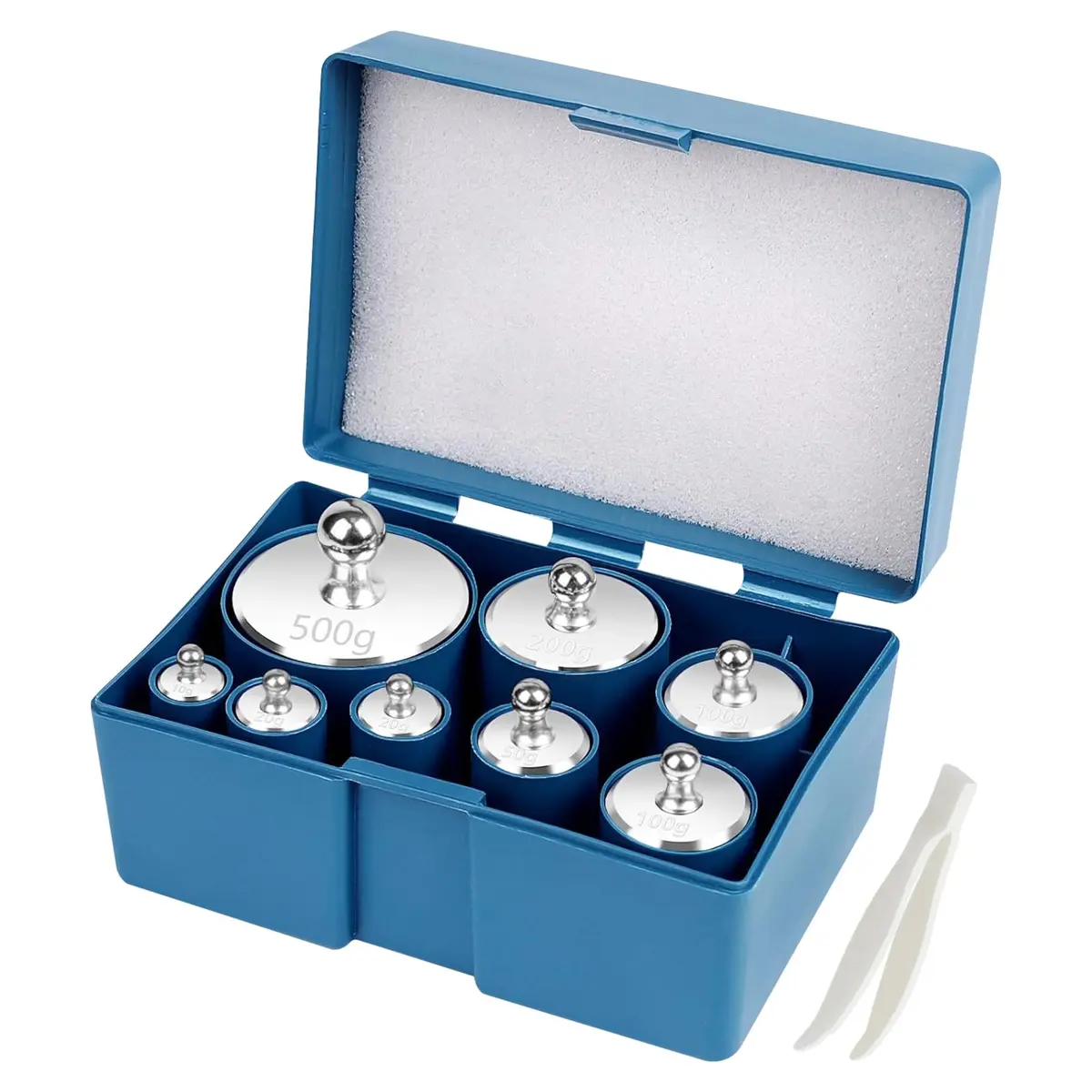 UCEC Calibration Weight Set 1000g with Case and Tweezers | Precision Measuring for Digital Scales - main product image