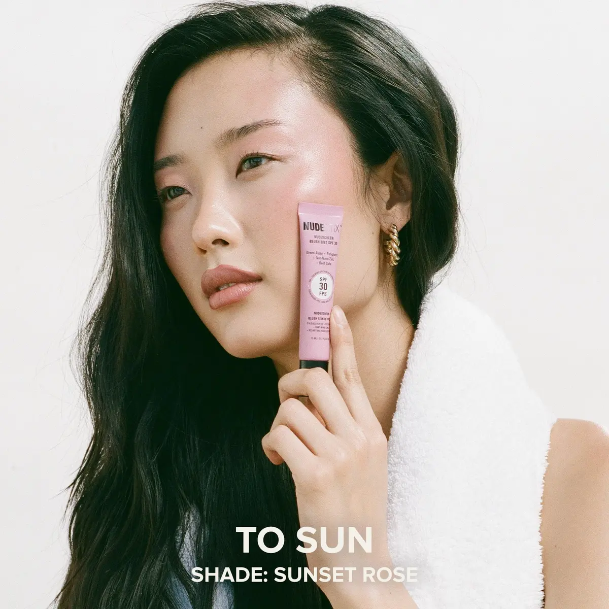 Nudestix Nudescreen Blush Tint SPF 30 | Multi-Use Liquid Blush for Cheeks, Eyes & Lips with Mineral Sunscreen - view 3