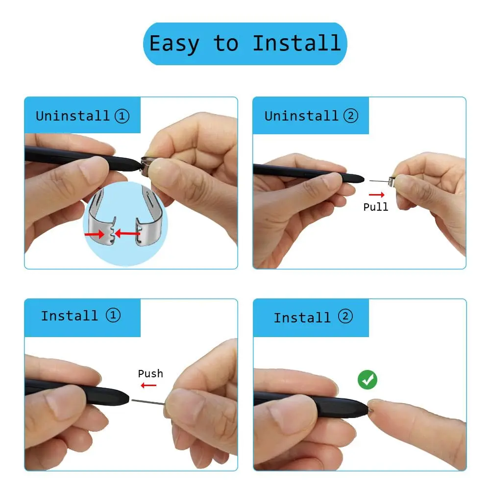 MJKOR 20 PCS 2B Pen Tips Replacement Compatible with Remarkable 2 Pencil | Durable Paper-Like Tips for Remarkable Stylus - view 3
