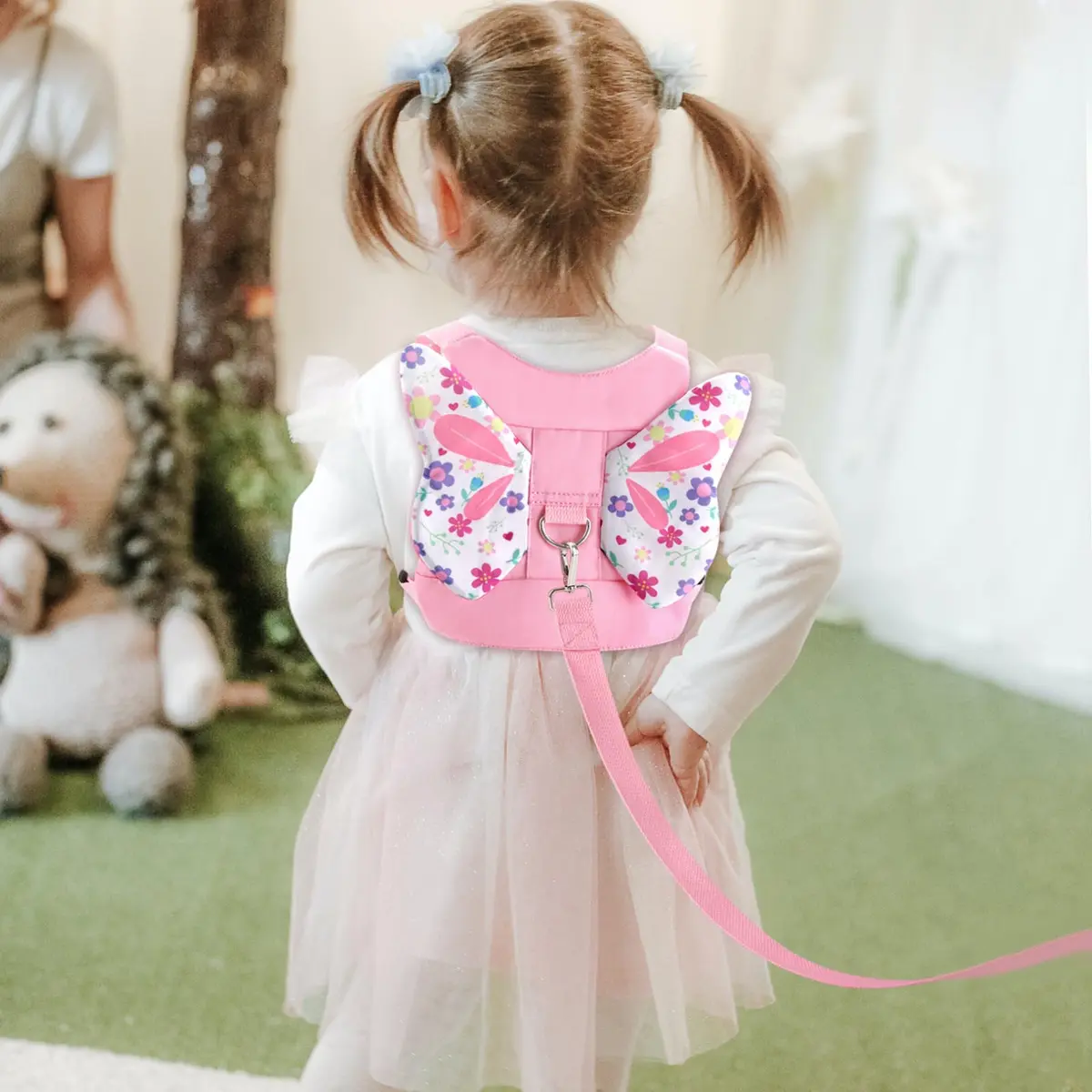 Accmor Toddler Harness Leash, Cute Butterfly Kids Leash + Anti Lost Wrist Link for Outdoor Travel, Adorable Child Walking Harness Wristband Assistant Strap Belt Keep Kids Close for Baby Boys Girls - view 6