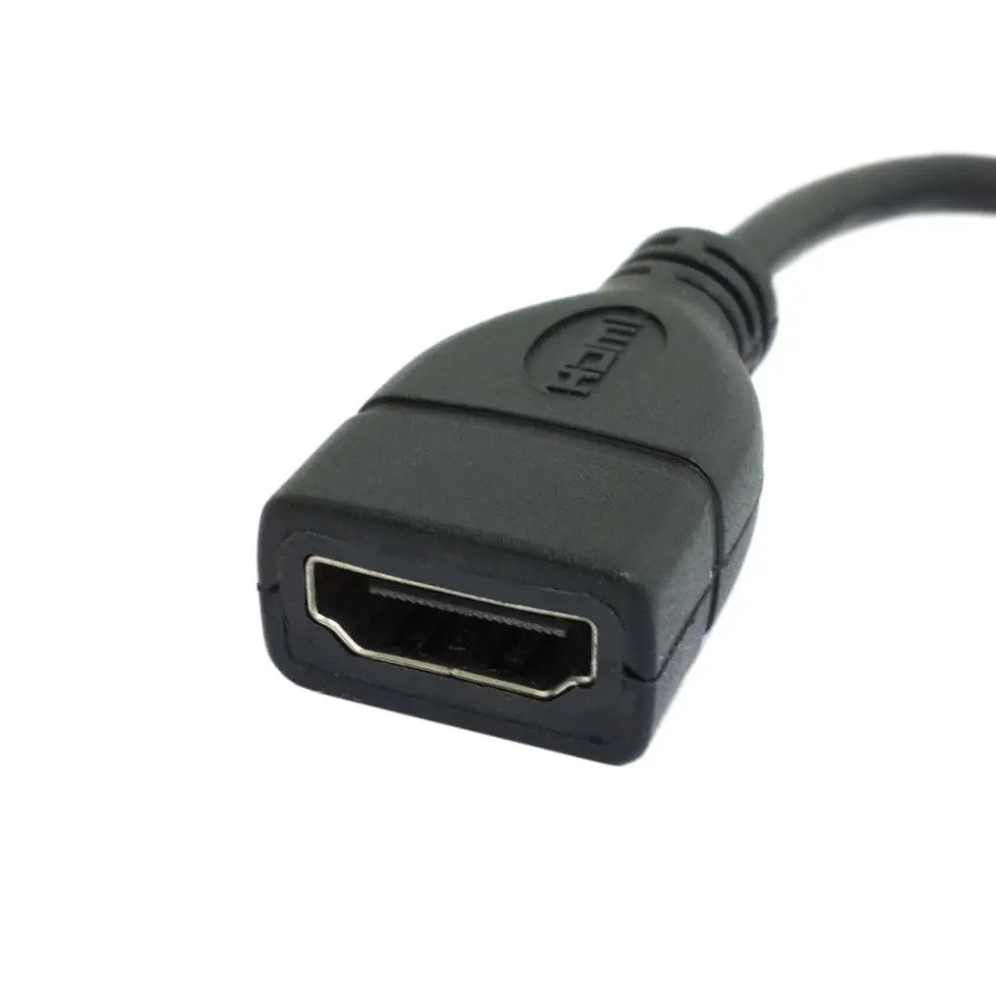 chenyang Micro HDMI Male to HDMI Female 4K60hz HDTV 90 Degree UP Angled Cable Adapter for Displays Monitor Camera 10cm | True HD Connection - view 6
