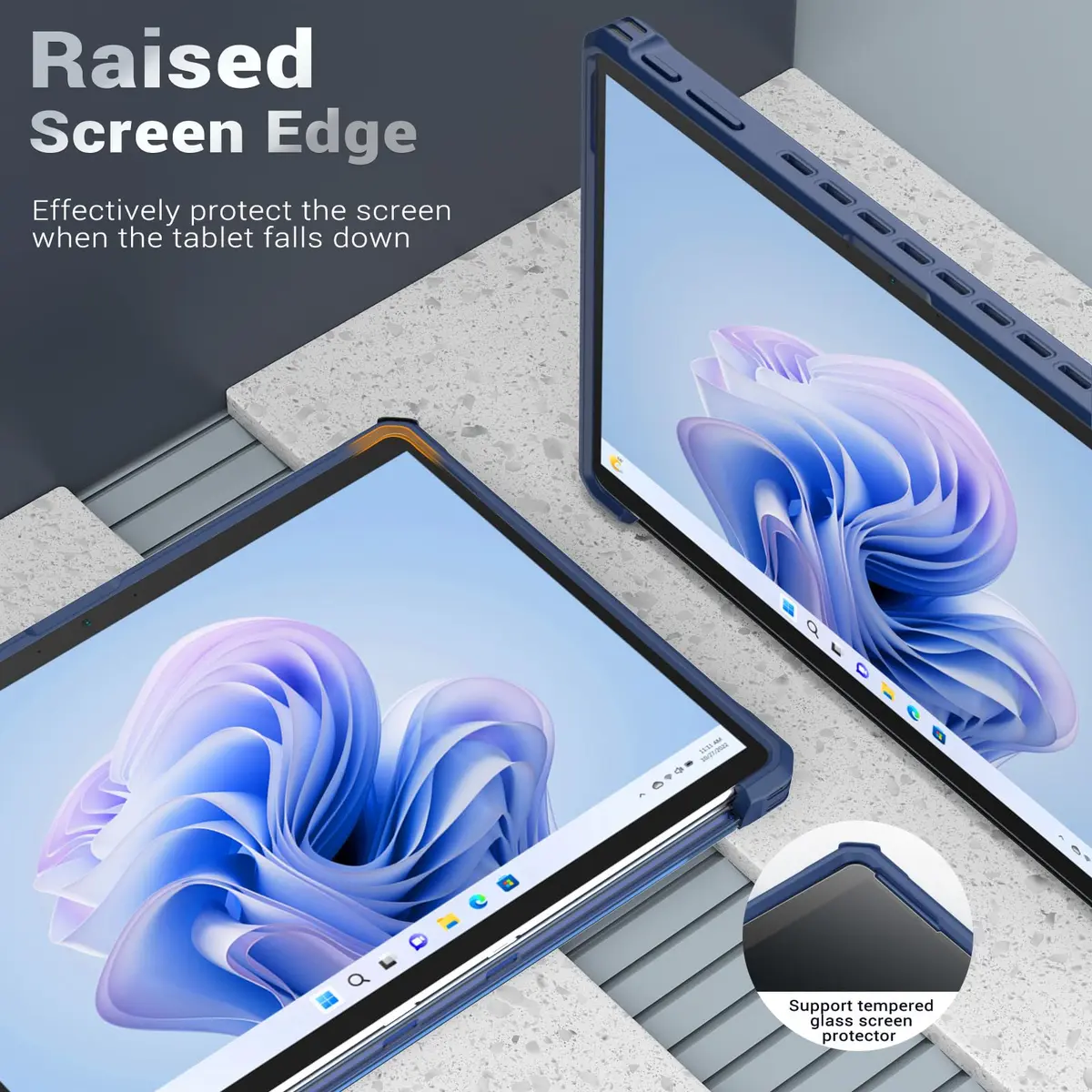 MoKo Blue Hybrid Protective Case for 13" Microsoft Surface Pro 12th 2026, Surface Pro 11/10/9 | Shockproof Kickstand Hand Strap - view 4