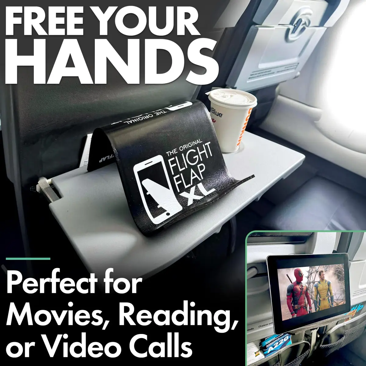 Flight Flap Flexible Airplane Phone Holder | 30.5cm x 17.8cm (12in x 7in) - view 3