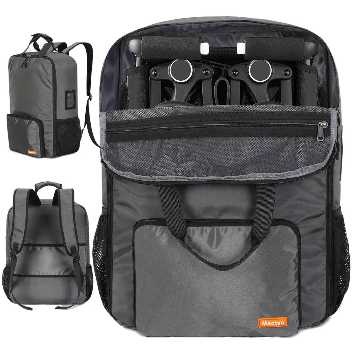 Mactso Stroller Travel Bag Compatible with GB Pockit Plus All-Terrain and GB Pockit + All City | Lightweight, Water-Resistant, Fits in Backpack - main product image