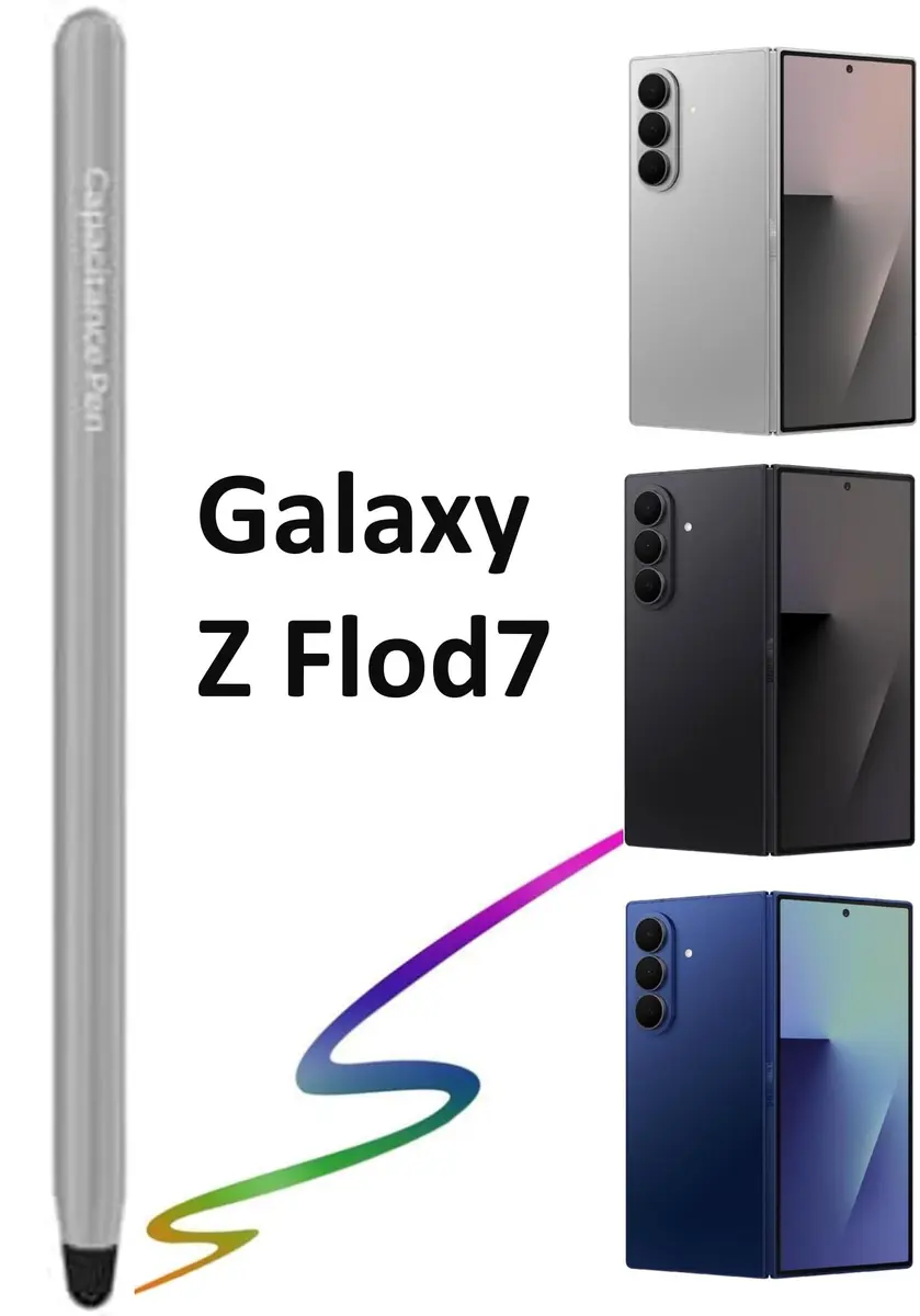 YJSK Stylus Pen Compatible with Galaxy Z Fold 7 | Double Screen Support, Gray - view 2