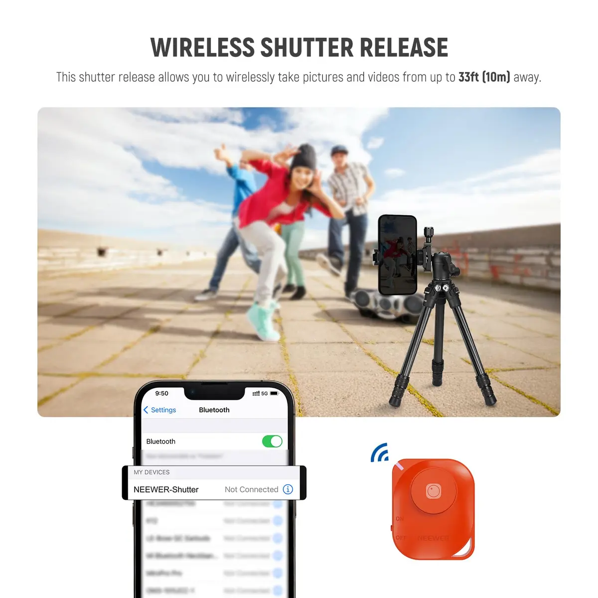 NEEWER TP09 Carbon Fiber Mini Tripod 20" | Lightweight Travel Desktop Stand with Ball Head & Phone Holder - view 8