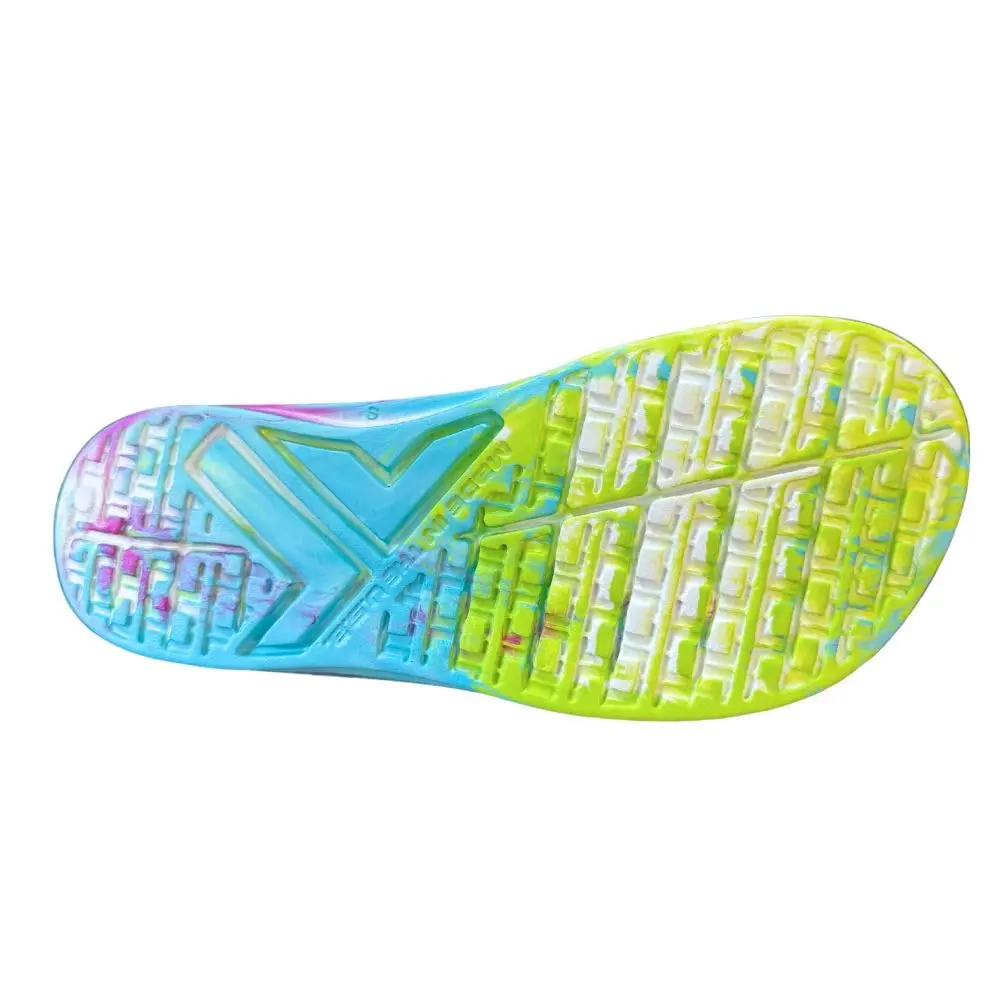 Telic Unisex Adult Energy Flip Flop Arch Support Cushioned Sandals, Kaleidoscope, 10 Women/9 Men | Impact-Absorbing Recovery Footwear - view 7