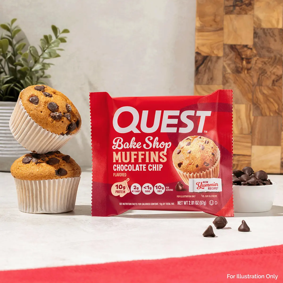 Quest Chocolate Chip Muffin 8 Count | 10g Protein, Low Carb & Sugar (en_US) - view 5