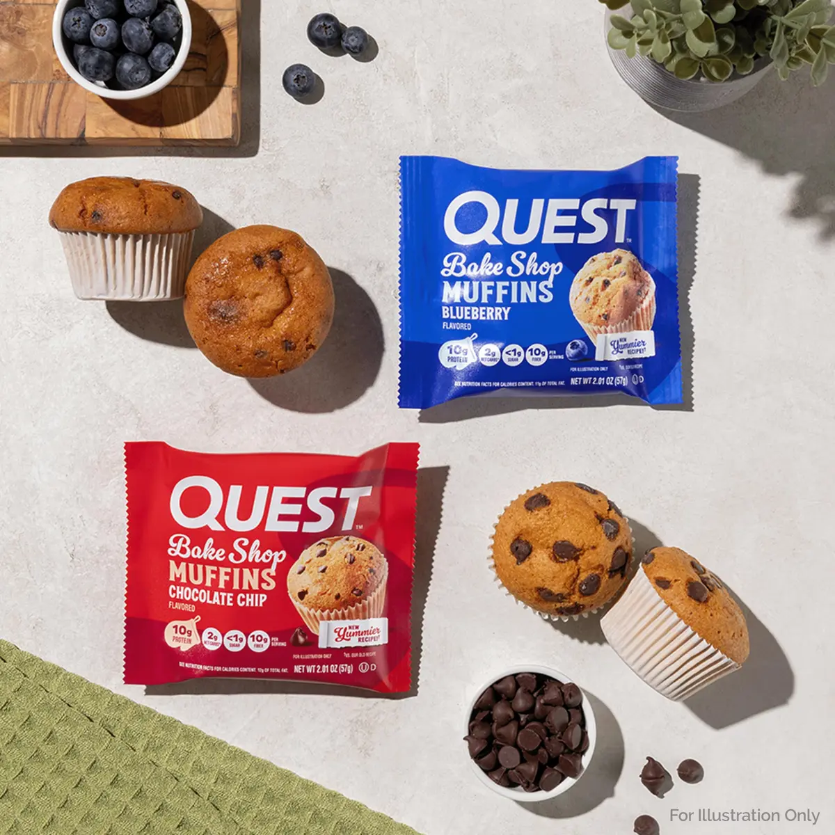 Quest Chocolate Chip Muffin 8 Count | 10g Protein, Low Carb & Sugar (en_US) - view 6