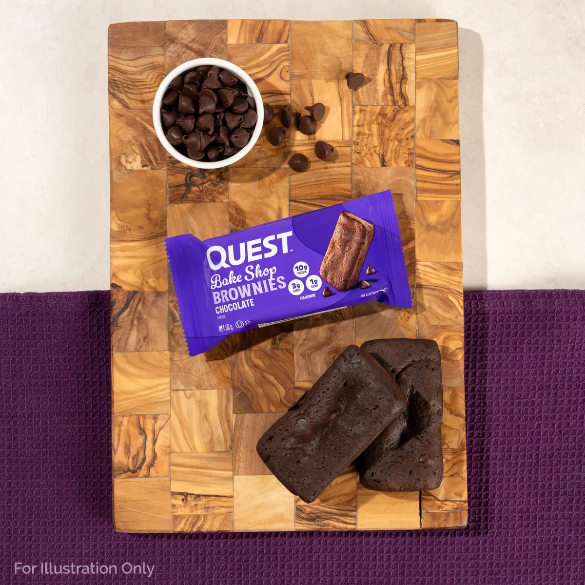 Quest Chocolate Brownie Protein Snack 10 Count | 10g Protein, 2g Net Carbs - view 4