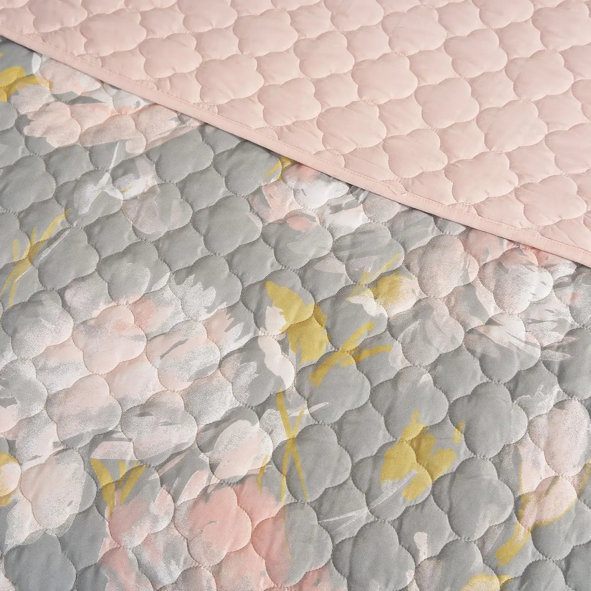 Highline Bedding Co. Bloom 2PC Quilt Set T/XL | Floral Watercolor Design, Machine Washable - view 5