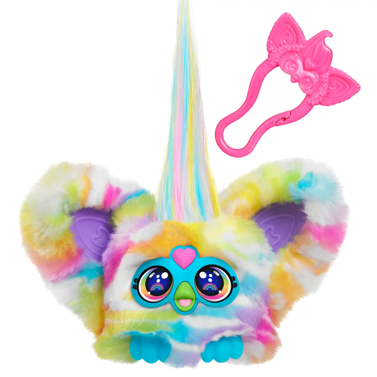 Furby Furblets Zee-Bah Mini Friend | Rainbow Zebra Plush Toy for Kids 6+ - main product image