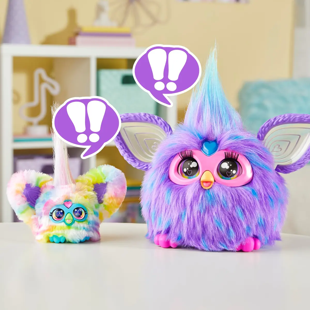 Furby Furblets Zee-Bah Mini Friend | Rainbow Zebra Plush Toy for Kids 6+ - view 4