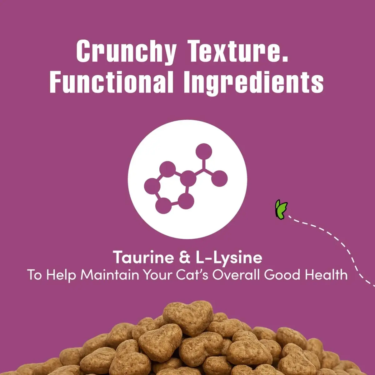 Get Naked Digestive Health Crunchy Cat Treats 2.5oz (70g) Chicken Flavor | Supports Digestion & Dental Health - view 3