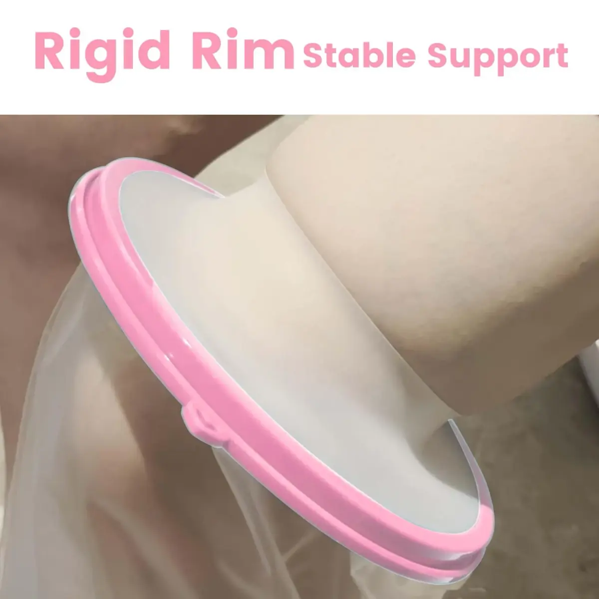 CIVJET Waterproof Cast Cover for Shower Leg, Short Leg, Pink | Medical Grade Protection for Foot and Ankle - view 3