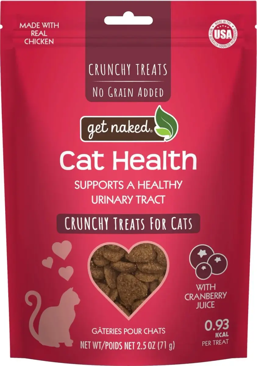 Get Naked Urinary Cat Health Treats with Cranberry & Real Chicken 6oz (170g) | Grain-Free Dental Care for UT Support - main product image
