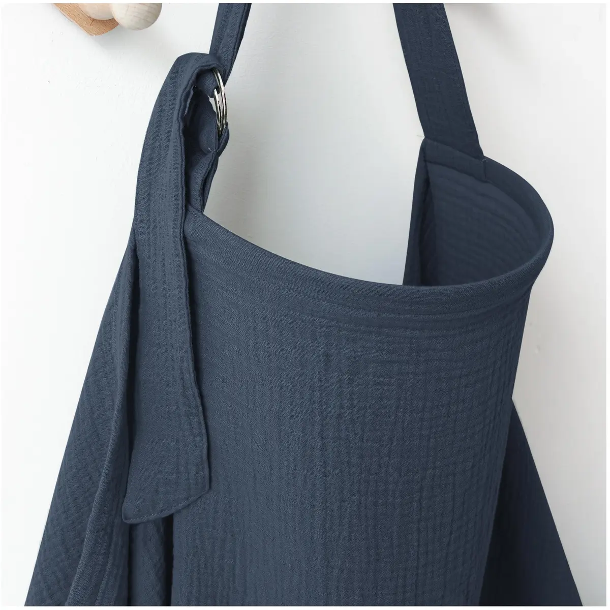 MairMore 100% Muslin Cotton Nursing Cover Sapphire | 112cm x 71cm (44"x28") - main product image