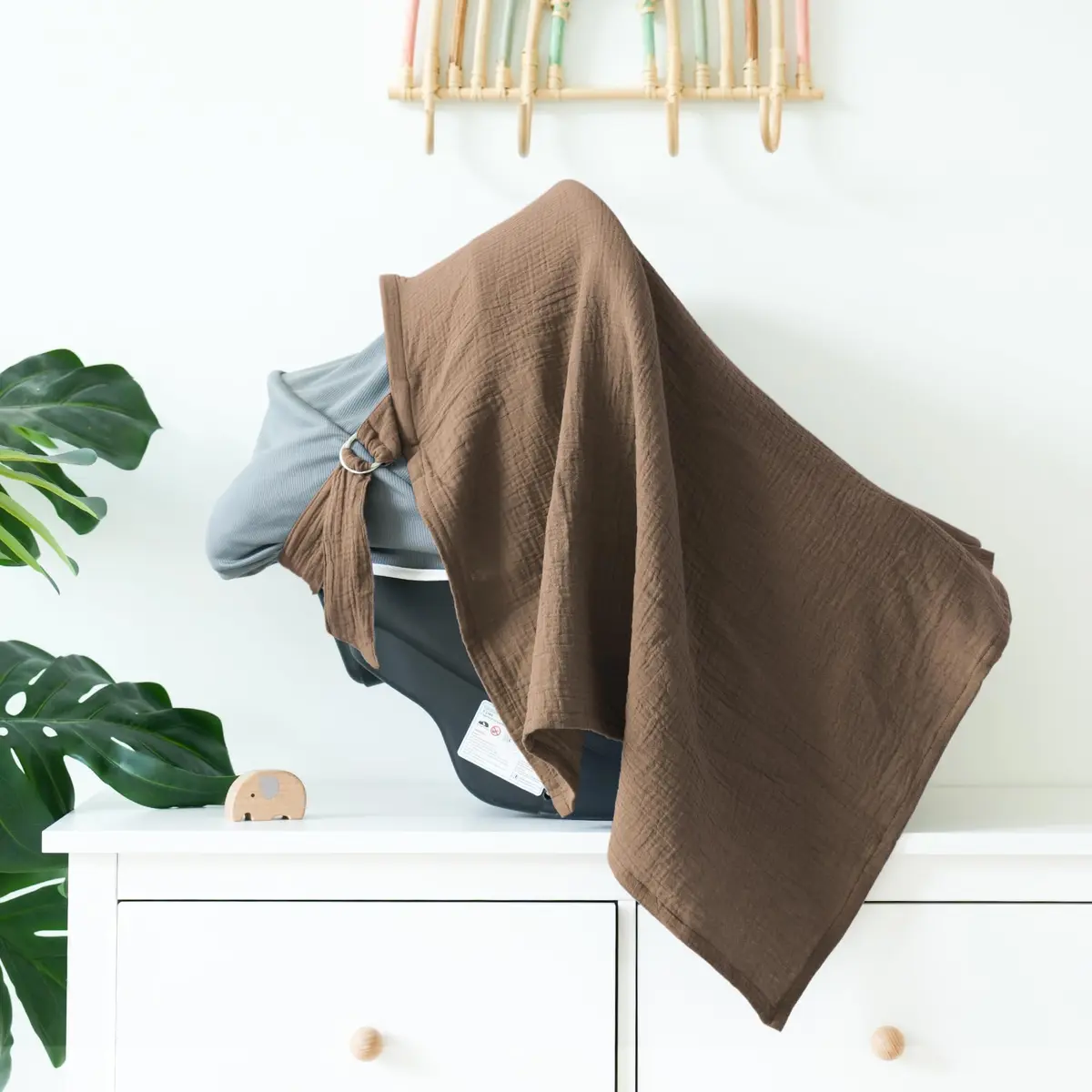MairMore 100% Muslin Cotton Nursing Cover Sienna | 111.76cm x 71.12cm (44"x28") | Breathable & Privacy for Moms - view 5