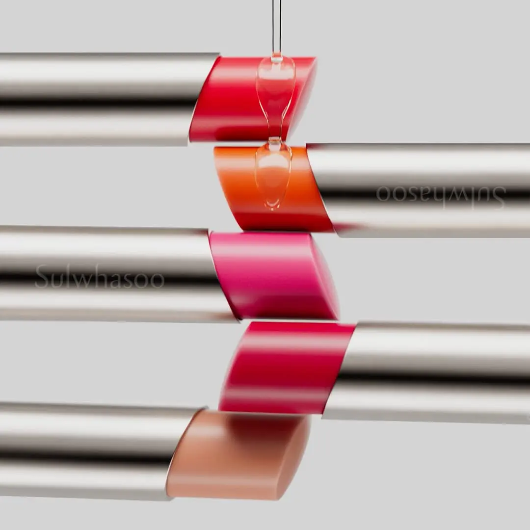 Sulwhasoo Perfecting Lip Color Amber | Nourishing Korean Tinted Lip Balm, 3 Count, Hydrating & Buildable (enriched with Ginseng, Jojoba, Glycerin) - view 7