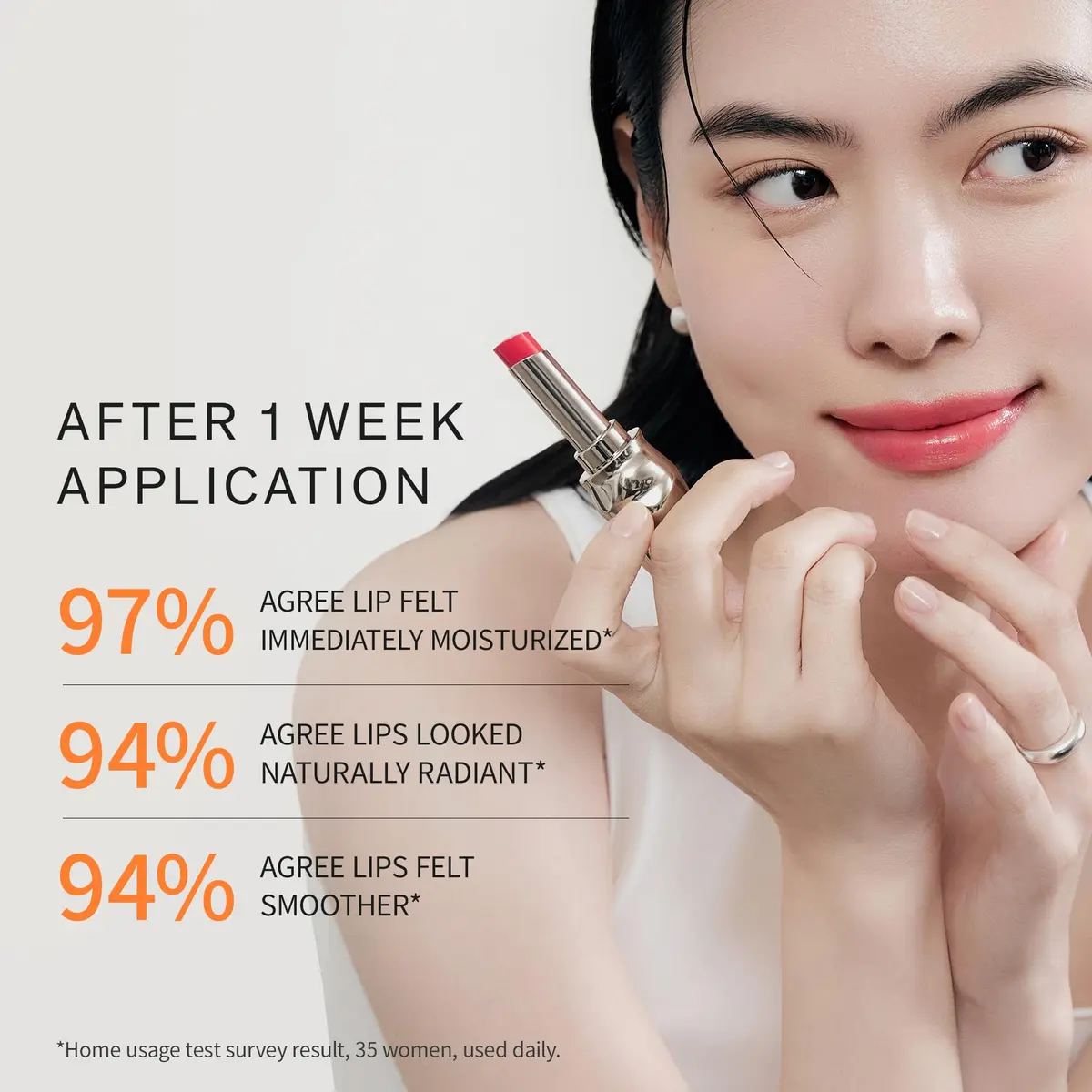 Sulwhasoo Perfecting Lip Color Amber | Nourishing Korean Tinted Lip Balm, 3 Count, Hydrating & Buildable (enriched with Ginseng, Jojoba, Glycerin) - view 4