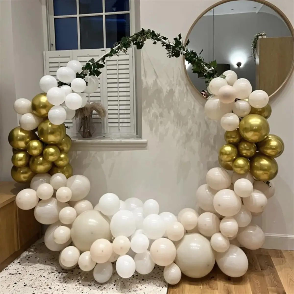 HILAVO Beige Champagne Gold Balloon Set 60Pcs 12 Inch | Assorted Colors Balloon for Party Planners - view 7