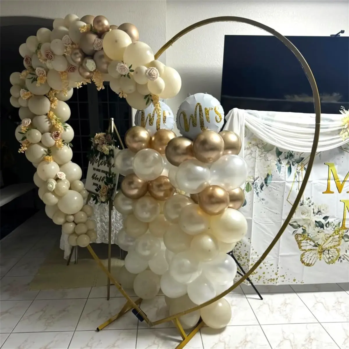 HILAVO Beige Champagne Gold Balloon Set 60Pcs 12 Inch | Assorted Colors Balloon for Party Planners - view 4
