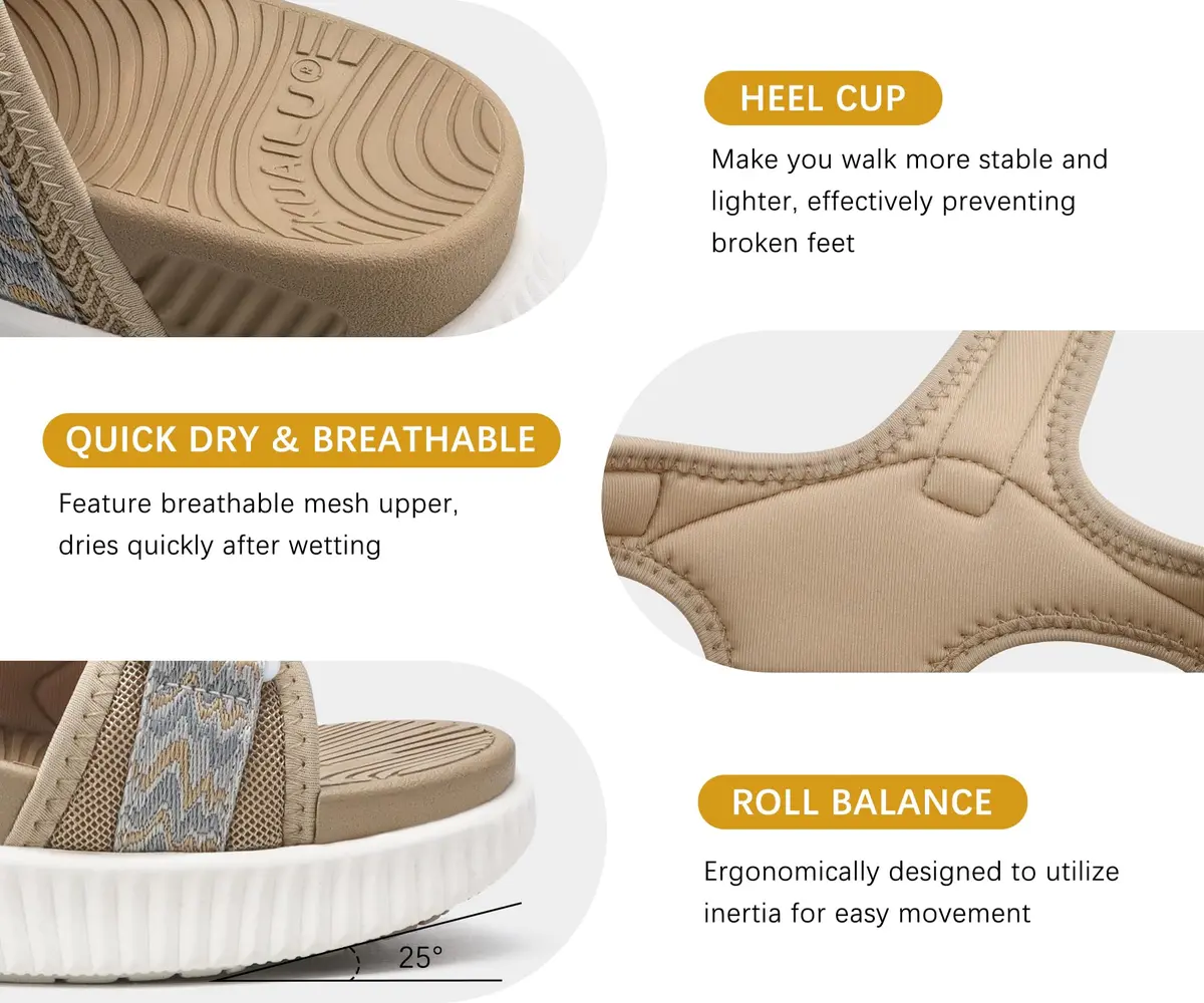 KuaiLu Womens Orthopedic Walking Sandals Comfortable Arch Support Outdoor | Sport Recovery - view 6