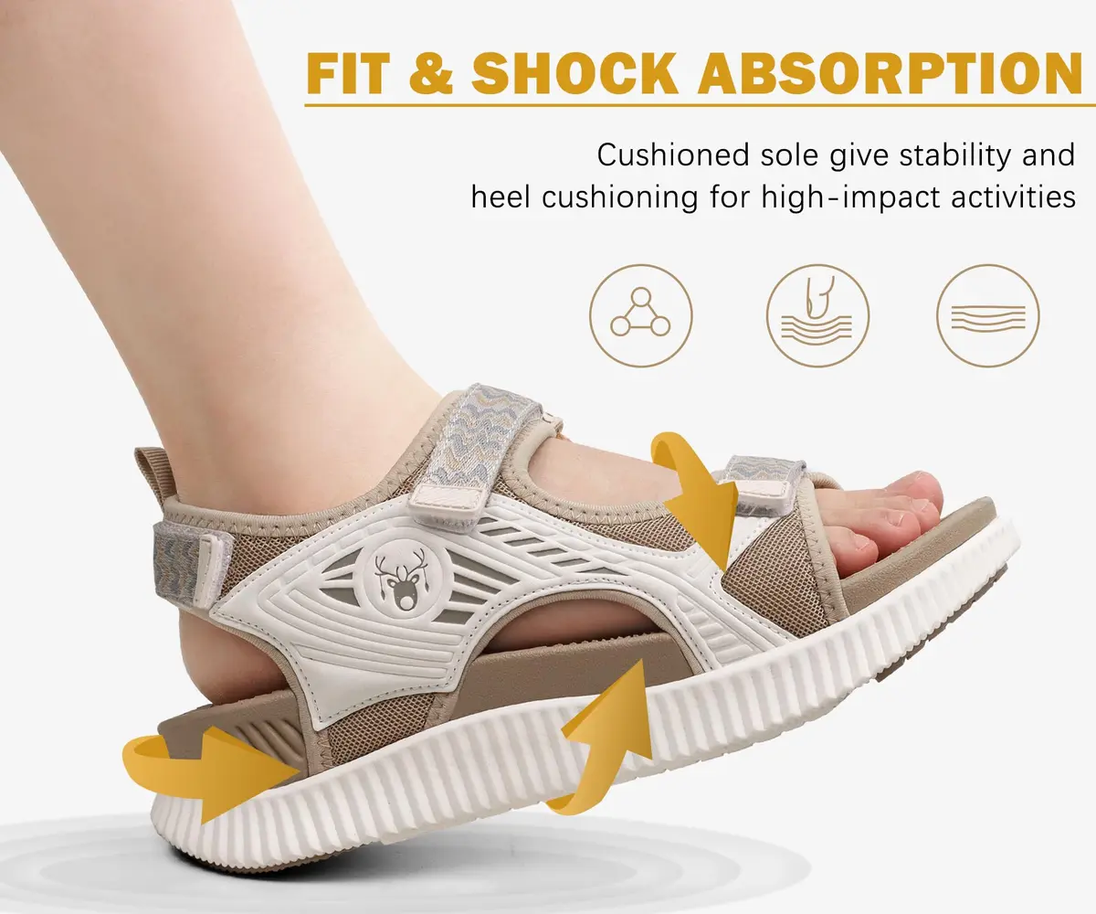 KuaiLu Womens Orthopedic Walking Sandals Comfortable Arch Support Outdoor | Sport Recovery - view 8