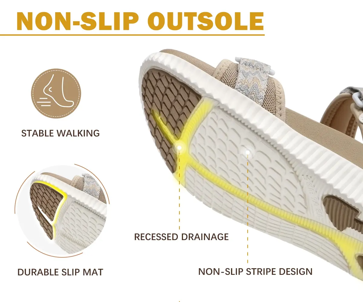 KuaiLu Womens Orthopedic Walking Sandals Comfortable Arch Support Outdoor | Sport Recovery - view 9