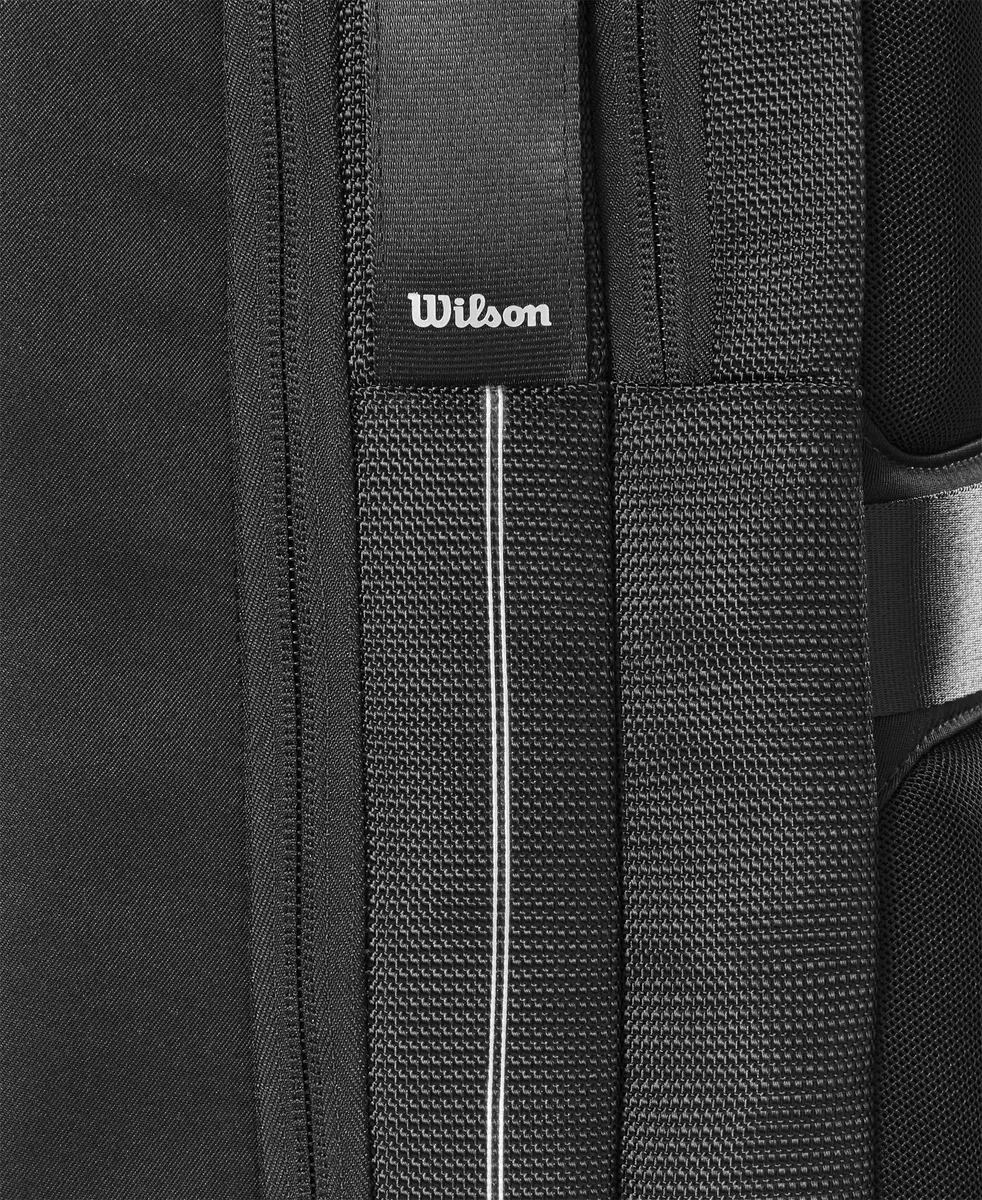 Wilson RF Tennis Backpack Holds 2 Rackets Black | Swiss Alps-Inspired Design, Cushioned Back, Luggage Strap - view 5