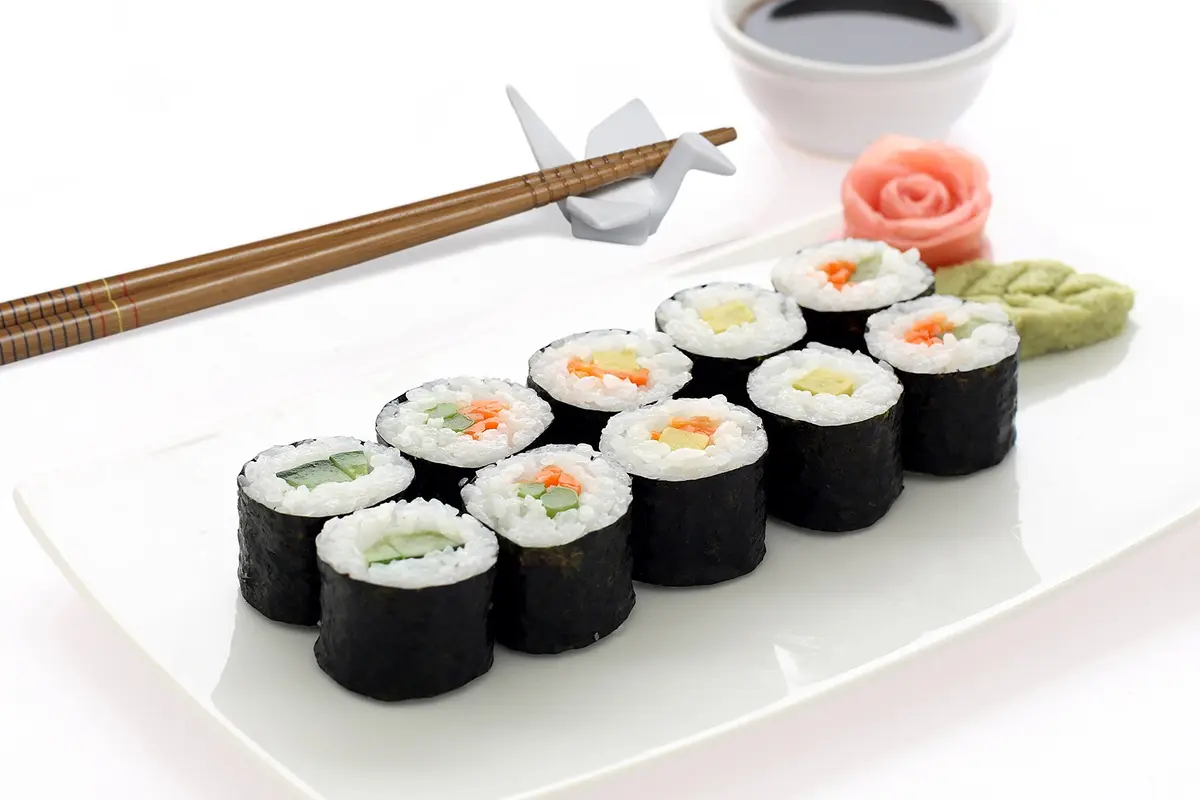 Helen's Asian Kitchen Sushi Mat, 9.5-Inches x 8-Inches, Natural Bamboo (Pack of 2) | Sustainable Bamboo Sushi Rolling Mat for Homemade Rolls - view 3